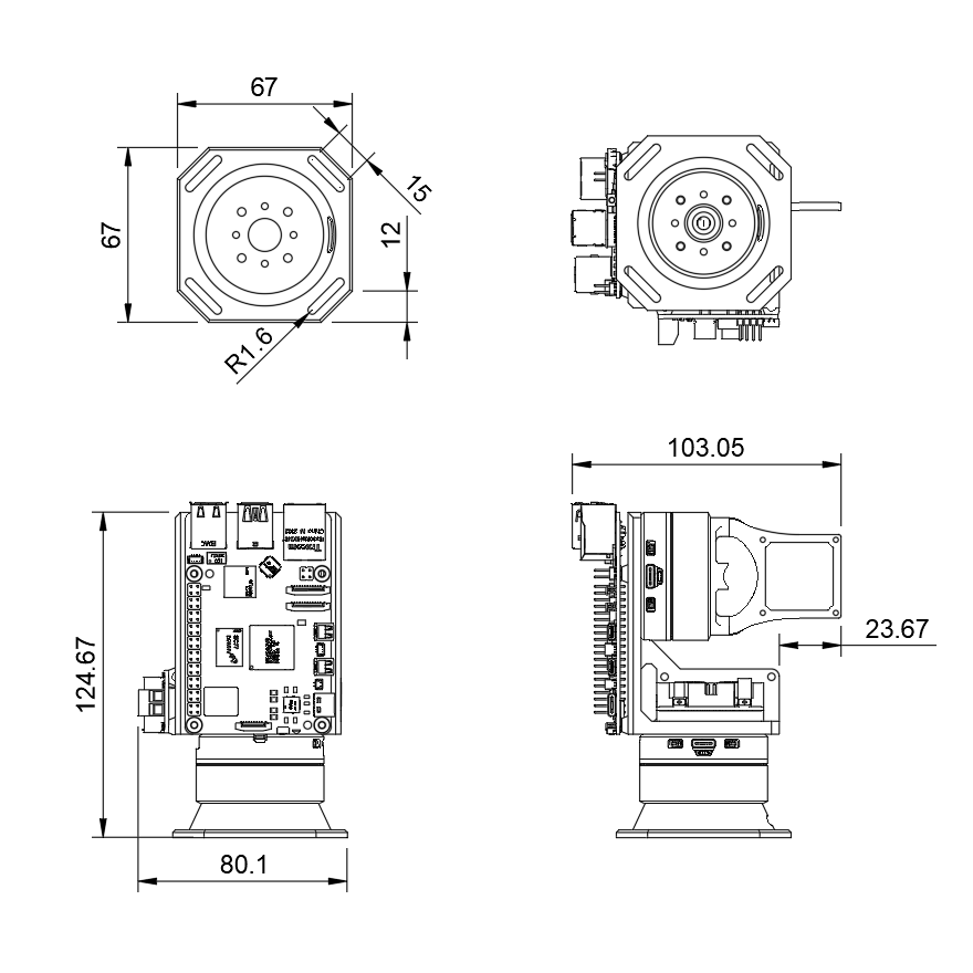 QGimbal 工程图纸